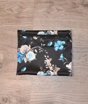 Sac collation fleurs bleues