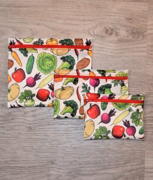 sac collation légumes du jardin (trio)