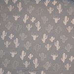 Motifs cactus fond gris