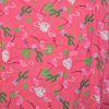 Motifs flamants roses fond rose