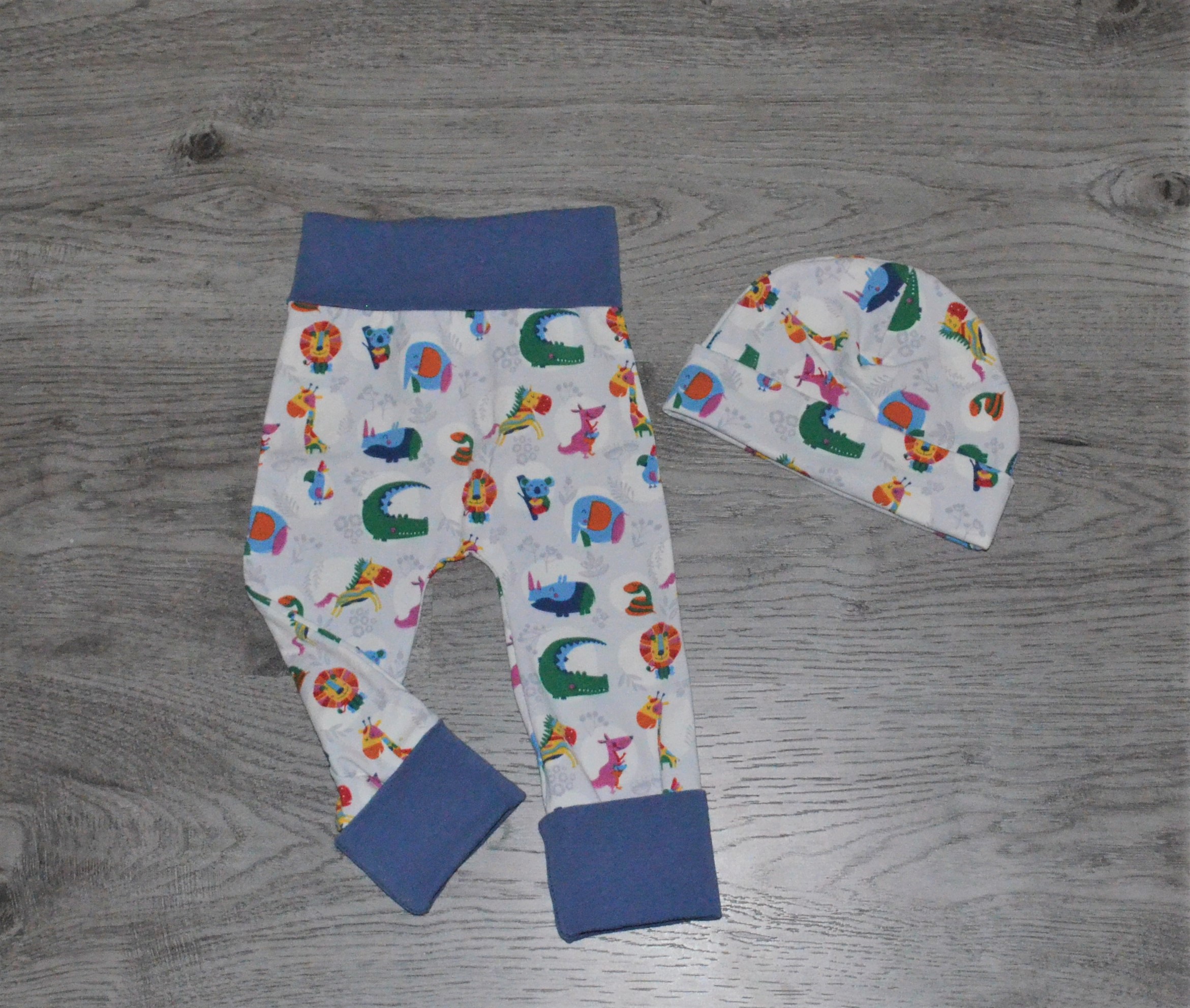 Pantalon évolutif animaux multicolore