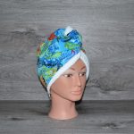 Serviette à cheveux poissons tropicaux