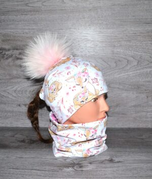 Tuque Bambi fleurit