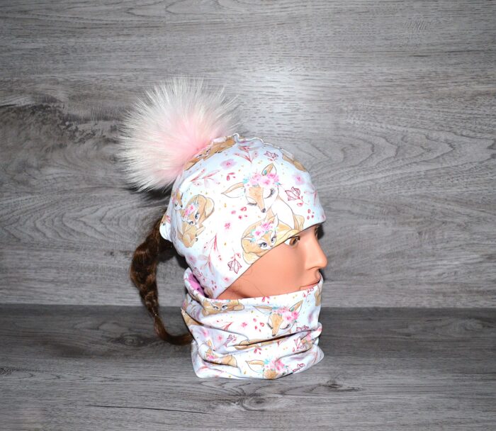 Tuque Bambi fleurit