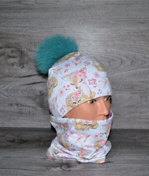 Tuque Bambi fleurit